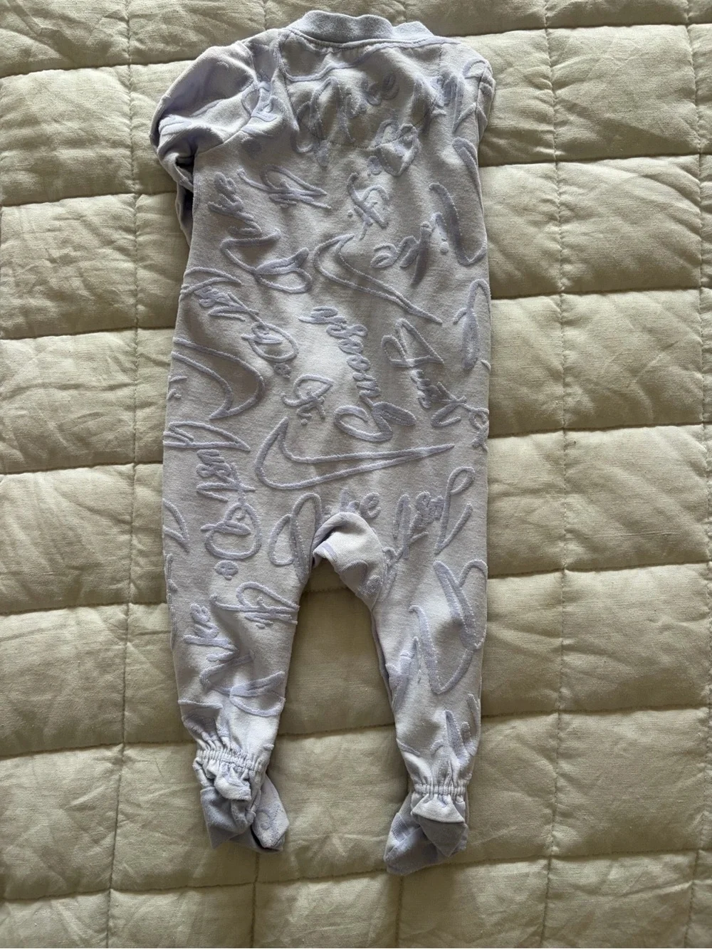 Nike Lavender/Purple Baby Footed One-Piece